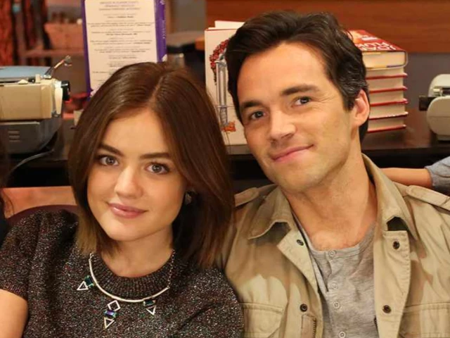 pretty little liars stars lucy hale and ian harding reunite and tease possible new project pretty little liars stars lucy hale and ian harding reunite and tease possible new project