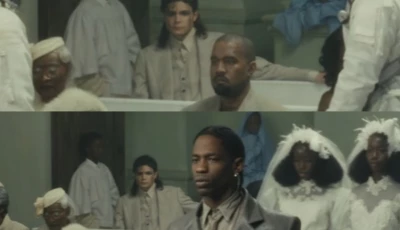 kanye west features michael jackson impersonator in father video with travis scott kanye west features michael jackson impersonator in father video with travis scott