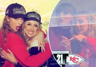 taylor swift cheers for travis kelce at chiefs vs commanders game with brittany mahomes taylor swift cheers for travis kelce at chiefs vs commanders game with brittany mahomes
