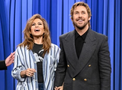 ryan gosling and eva mendes make rare joint appearance on fallon to mark her birthday