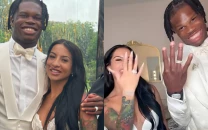 travis hunter marries fianc e leanna lenee in weekend wedding ceremony travis hunter marries fianc e leanna lenee in weekend wedding ceremony