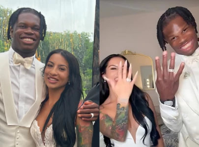 travis hunter marries fianc e leanna lenee in weekend wedding ceremony travis hunter marries fianc e leanna lenee in weekend wedding ceremony