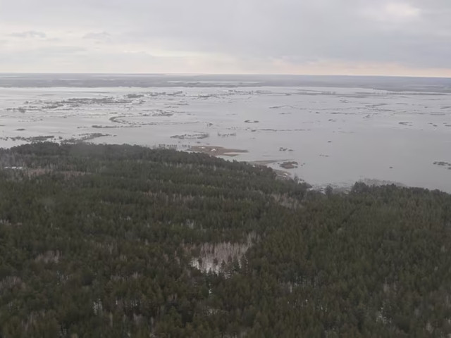hundreds of houses plots flooded in russia s kurgan region hundreds of houses plots flooded in russia s kurgan region