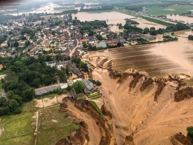 an areal view after flooding at erftstadt blessem germany july 16 2021 reuters rhein erft kreis no resales no archives