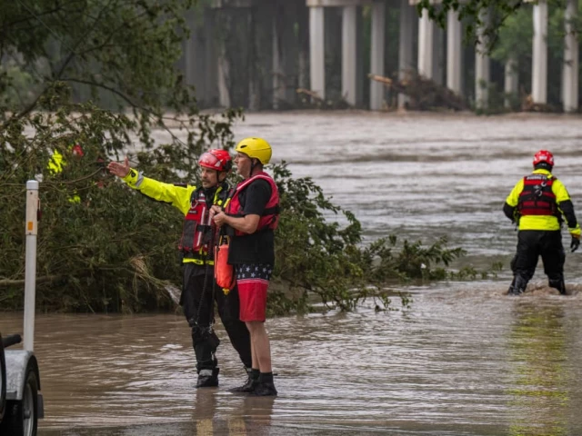 boerne search and rescue teams prepare deployment routes along the guadalupe river on july 4 2025 in comfort texas photo afp