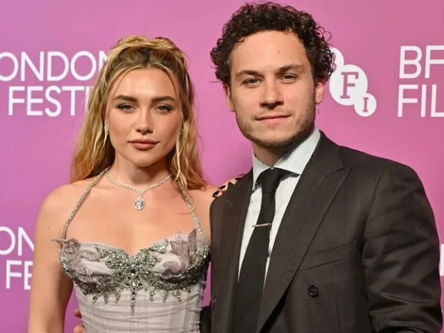 florence pugh and finn cole make red carpet debut at london film premiere