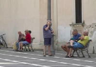 a man wipes the sweat off his face in the sicilian town of floridia where five years ago a temperature of 48 8 degrees celsius the highest temperature officially registered in continental europe was recorded italy august 19 2026 photo reuters
