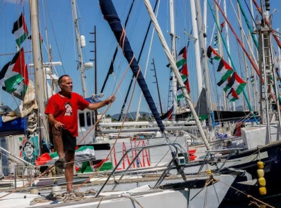 gaza flotilla struck by drone in tunisia gaza flotilla struck by drone in tunisia