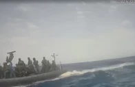 an israeli naval boat intercepts the global sumud flotilla en route to gaza in an attempt to deliver aid at sea may 18 2026 in this screengrab taken from a handout video global sumud flotilla reuters