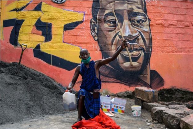 Floyd's mural in Kenya - PHOTO: FILE