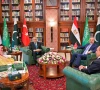 foreign ministers of pakistan saudi arabia t rkiye and egypt during moot in islamabad on march 29 photo x mofa