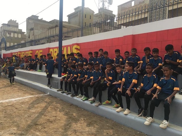 Academy students look on in their brand new kits. PHOTO: EXPRESS