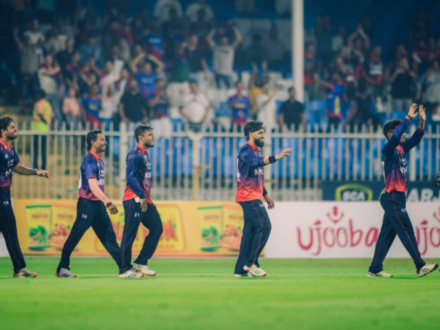 nepal bowled west indies out for 83 in sharjah to seal a 2 0 lead and their first series win over a test nation photo x cricketnep
