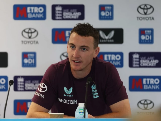 england s harry brook during the press conference photo reuters england s harry brook during the press conference photo reuters