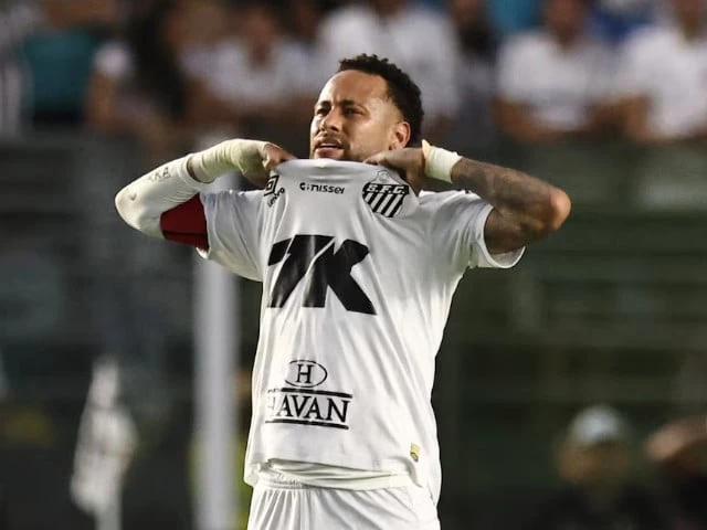santos neymar reacts after the match photo reuters