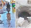potholes on girja road spark outcry