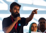 abhijeet dipke founder of the cockroach janta party cjp addresses his supporters during a protest demanding resignation of india s chief election commissioner gyanesh kumar in bengaluru india october 8 2026 photo reuters