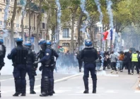 people disperse after tear gas is deployed during a demonstration banned by local authorities and called by the yellow vests movement joined by french high school and university students against the cost of living and rising fuel prices in lyon france october 24 2026 reuters