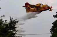 a canadair firefighting aircraft works to contain wildfires at the fontainebleau forest in acheres la foret as a heatwave affects large parts of france july 13 2026 photo reuters file