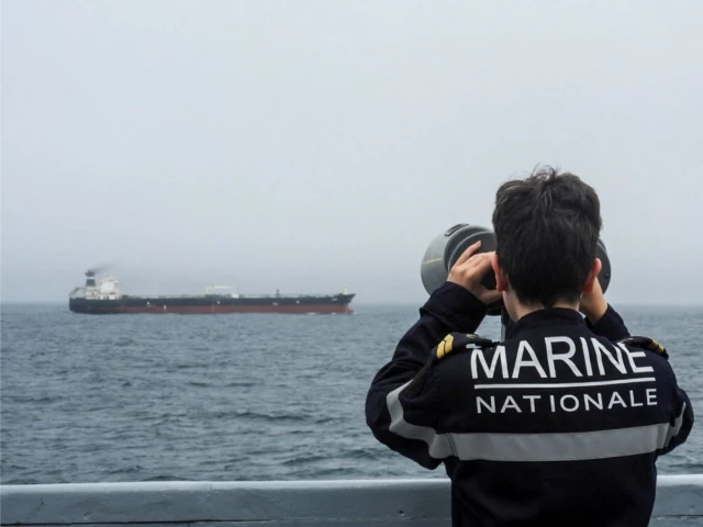 a french navy personnel observes an oil tanker subject to international sanctions and sailing from russia sailing in the atlantic ocean in this handout obtained by reuters on june 1 2026 photo reuters a french navy personnel observes an oil tanker subject to international sanctions and sailing from russia sailing in the atlantic ocean in this handout obtained by reuters on june 1 2026 photo reuters