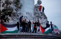 urgence palestine emergency palestine created in 2023 to protest against israel s military offensive photo reuters