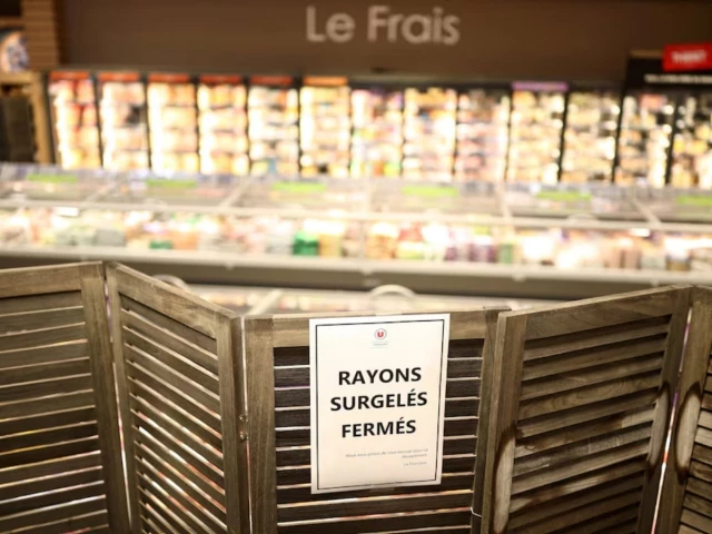 view of the closed frozen food aisle at a supermarket near nantes after a cyberattack targeted refrigeration systems at french supermarket chains causing food losses and fires at several stores france october 12 2026 reuters view of the closed frozen food aisle at a supermarket near nantes after a cyberattack targeted refrigeration systems at french supermarket chains causing food losses and fires at several stores france october 12 2026 reuters