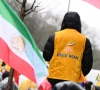 a supporter of the national council of resistance of iran waves an iran s flag as he takes part in a demonstration in support of the iranian people s uprising for democracy and freedom in brussels on january 9 2026 iran s supreme leader ayatollah ali khamenei on january 9 2026 insisted that the islamic republic would not back down in the face of protests after the biggest rallies yet in an almost two week movement sparked by anger over the rising cost of living photo afp
