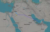 a screengrab taken from flightradar24 shows a flydubai flight to israel which was diverted to saudi arabia september 30 2026 photo reuters