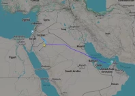 a screengrab taken from flightradar24 shows a flydubai flight to israel which was diverted to saudi arabia september 30 2026 photo reuters