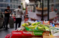 boxes of perished goods are seen outside an intermarche supermarket in paris the day after a cyberattack targeted refrigeration systems at french supermarket chains causing food losses and fires at several stores france october 13 2026 photo reuters