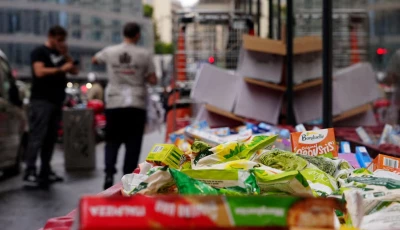 boxes of perished goods are seen outside an intermarche supermarket in paris the day after a cyberattack targeted refrigeration systems at french supermarket chains causing food losses and fires at several stores france october 13 2026 photo reuters