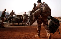 a french soldier leaves with his backpack at the operational desert platform camp pfod during the operation barkhane in gao mali august 1 2019 photo reuters a french soldier leaves with his backpack at the operational desert platform camp pfod during the operation barkhane in gao mali august 1 2019 photo reuters