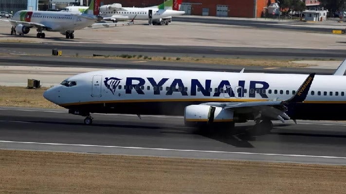 a ryanair plane taxis at lisbon s airport portugal photo reuters