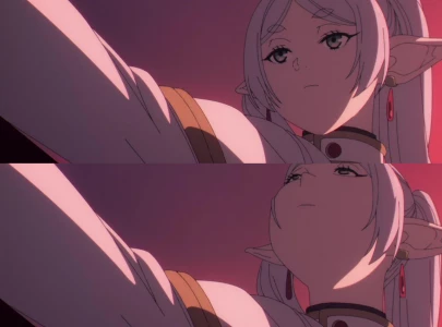 frieren anime appears to reference viral looking up meme in season 2 episode