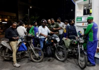 people wait to refuel their motorcycles at a petrol station following the rollout of a fuel relief scheme which provides a fuel subsidy for eligible motorcycles rickshaws and vehicles with engines of up to 800cc in karachi pakistan september 17 2026 reuters