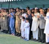 prime minister shehbaz sharif field marshal syed asim munir and others attend the funeral prayers of soldiers martyred in the crash of a pakistan army aviation mi 17 helicopter near muzaffarabad photo ispr