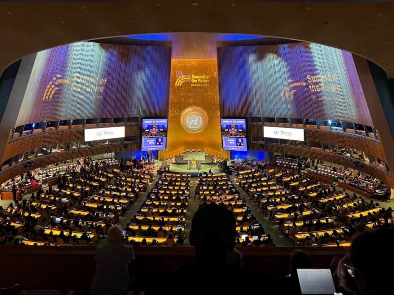 a view of the main hall of the summit of future event at un headquarters photo facbook