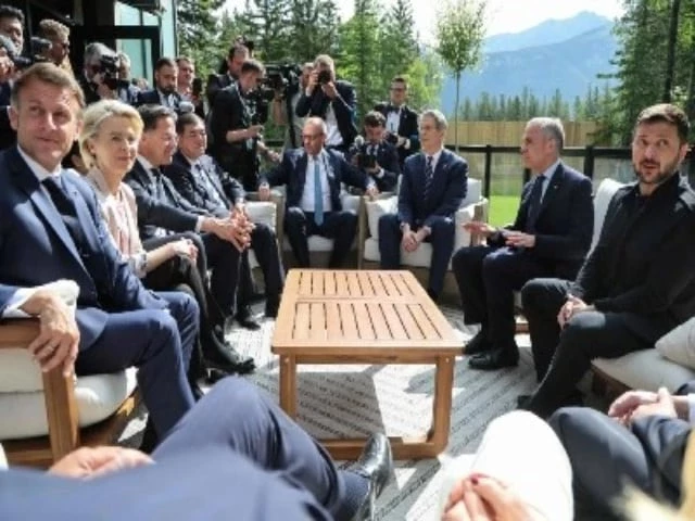 leaders of the group of seven g7 along with ukrainian president volodymyr zelenskyy during the summit at the pomeroy kananaskis mountain lodge in kananaskis alberta canada on june 17 2025 photo afp leaders of the group of seven g7 along with ukrainian president volodymyr zelenskyy during the summit at the pomeroy kananaskis mountain lodge in kananaskis alberta canada on june 17 2025 photo afp