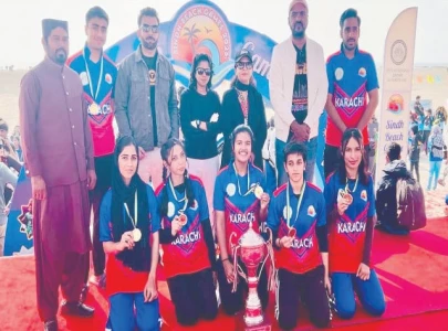 karachi wins sindh beach games karachi wins sindh beach games