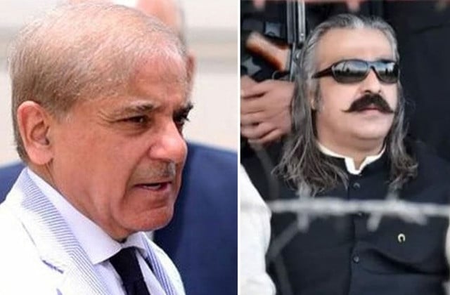 prime minister shehbaz sharif and khyber pakhtunkhwa k p chief minister ali amin gandapur