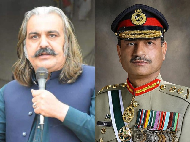khyber pakhtunkhwa k p chief minister ali amin gandapur l army chief general syed asim munir r photo file khyber pakhtunkhwa k p chief minister ali amin gandapur l army chief general syed asim munir r photo file