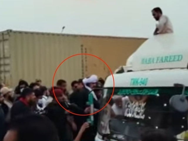 gandapur smashes truck window with rifle amid rally route blockade gandapur smashes truck window with rifle amid rally route blockade