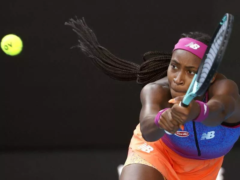 gauff charges into auckland semis gauff charges into auckland semis