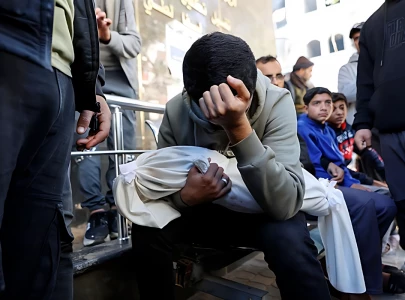 dozens mourn six killed in israeli shelling of gaza shelter