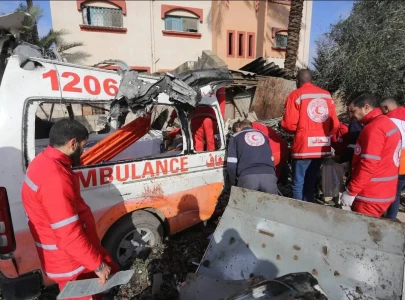 14 dead as israel hits ambulances in gaza 14 dead as israel hits ambulances in gaza