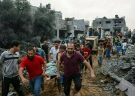 more casualties observed in strike at the khan younis area photp afp