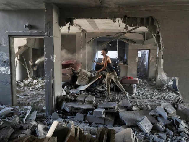 a view of the site of israeli strike that damaged and destroyed residential buildings at shati beach refugee camp in gaza city on july 4 2025 photo reuters a view of the site of israeli strike that damaged and destroyed residential buildings at shati beach refugee camp in gaza city on july 4 2025 photo reuters