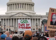hundreds rally outside us capitol to demand arms embargo against israel photo anadolu agency