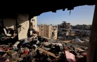 people s belongings lie scattered at the site of an israeli strike on an apartment building in gaza city june 4 2026 reuters