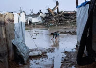 thousands of flood prone tents and homemade shelters now line areas cleared of rubble in gaza photo afp thousands of flood prone tents and homemade shelters now line areas cleared of rubble in gaza photo afp